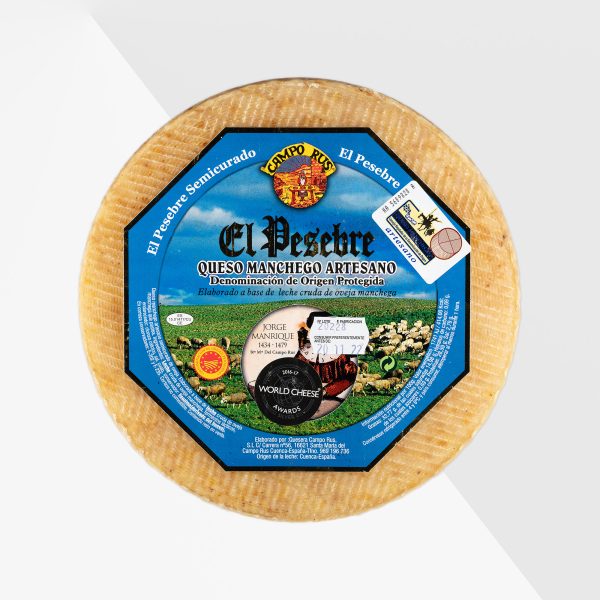Pesebre Manchego Semicurado mellanlagrad fårost 30%