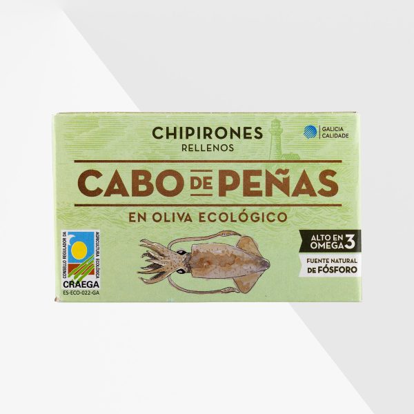 Cabo de Peñas Chipirones tioarmad bläckfisk i ekologisk olivolja 111 g