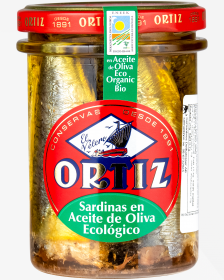 Ortiz Sardinas Aceite de Oliva Ekologisk glas 190g