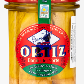 Ortiz Bonito del Norte Ekologisk glas 220g