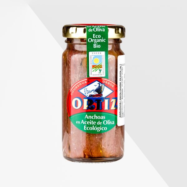 Ortiz Anchoas sardeller i ekologisk olivolja 95 g