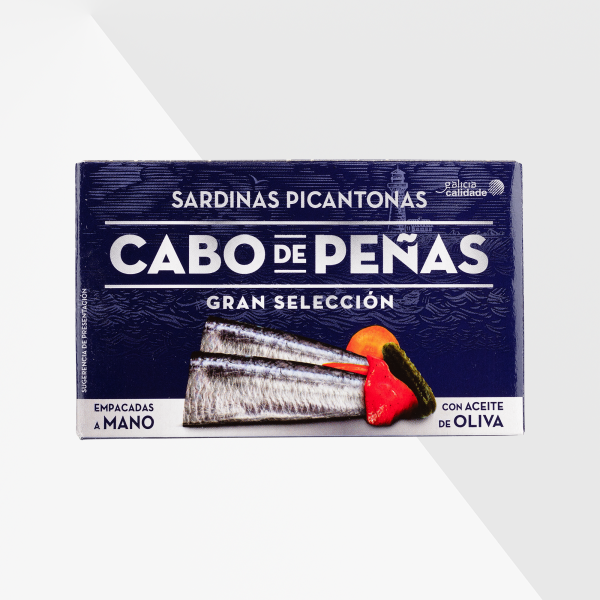Cabo de Peñas Sardinas Picantonas sardiner i stark tomatsås 120 g