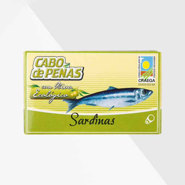 Cabo de Peñas Sardinas sardiner i ekologisk olivolja 120 g