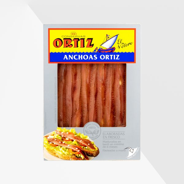 Ortiz Anchoas Barquetas sardeller i olivolja 55 g