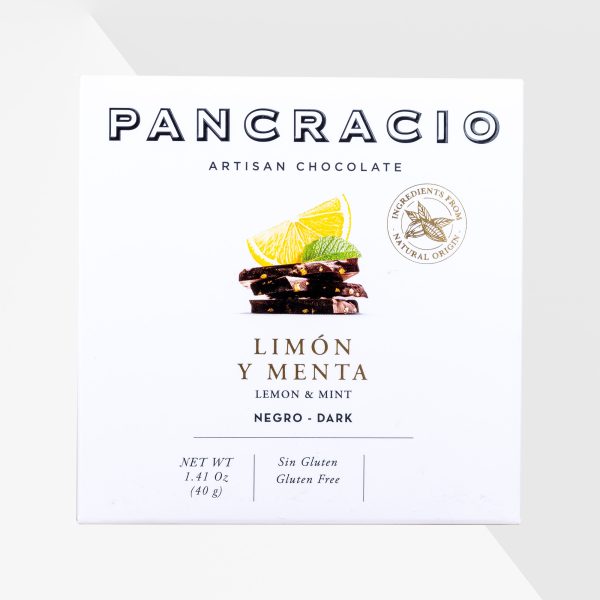 Pancracio mörk choklad med mint och citron 40 g