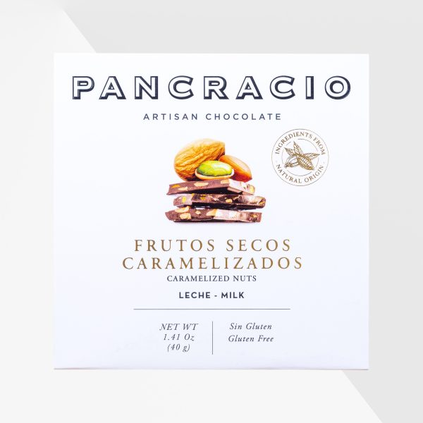 Pancracio mjölkchoklad med karamelliserade nötter 40 g