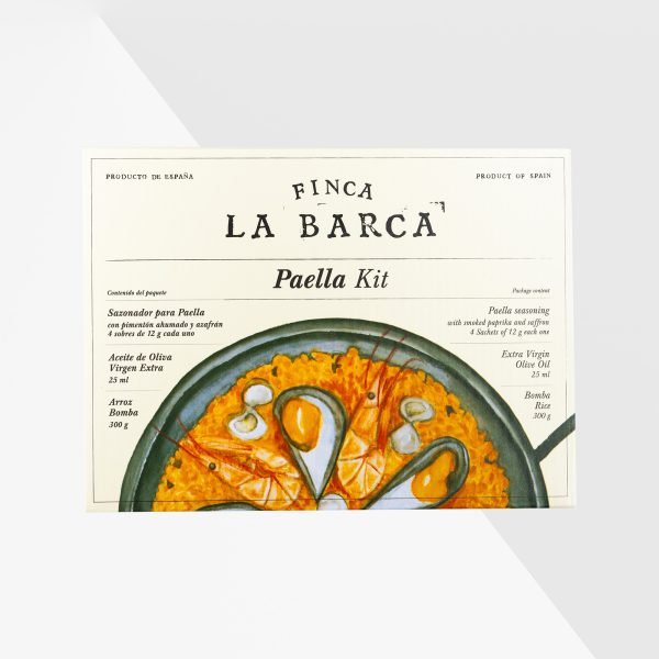 Finca La Barca Paellakit med kryddmix, olivolja och ris 370 g