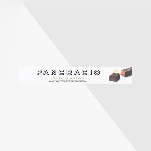 Pancracio hassenötspraliner med mörk choklad 64% 100 g