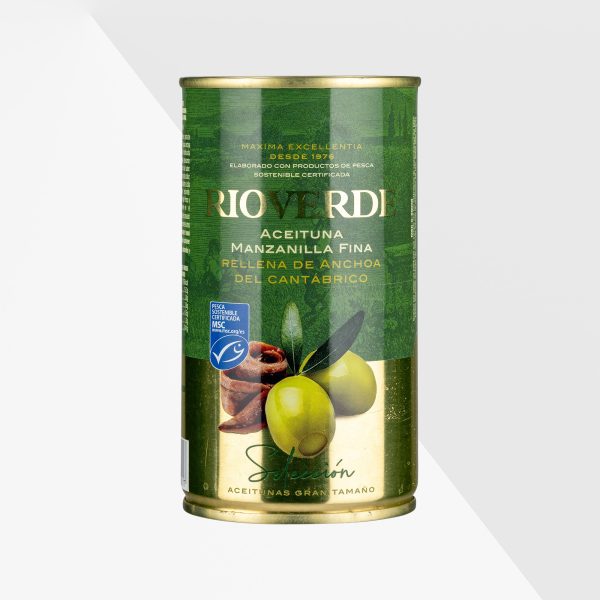 Rioverde manzanillaoliver med ansjovis 350 g