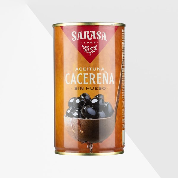 Sarasa cacerenaoliver svarta utan kärna 320 g
