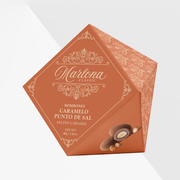 Marlona Mandelchokladpraliner med salt karamell 40 g