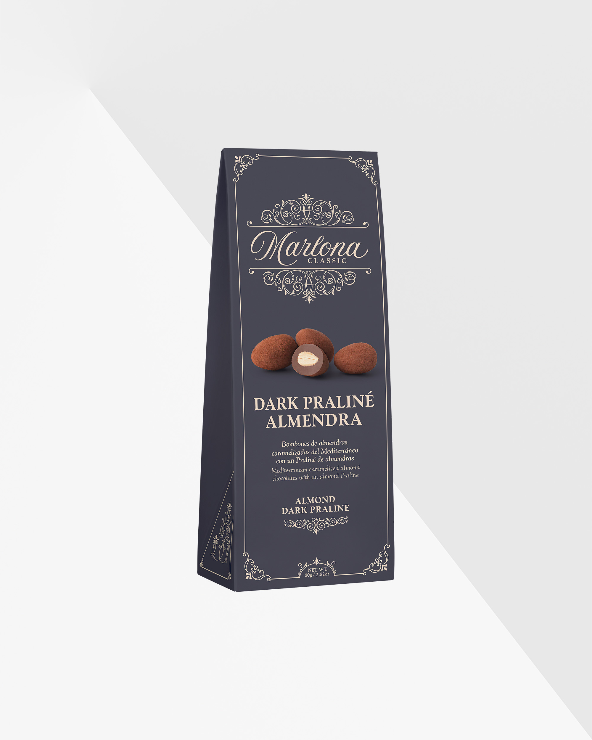 Marlona Mandelchokladpraliner med mörk choklad 80 g