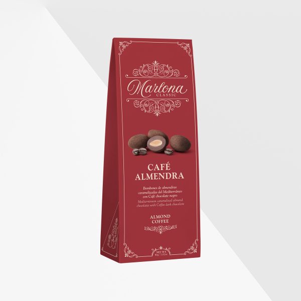 Marlona Mandelchokladpraliner med mörk choklad och kaffe 80 g