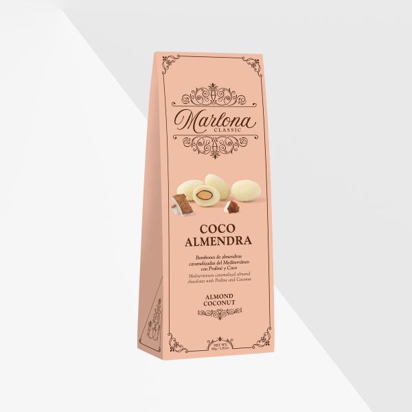 Marlona Mandelchokladpraliner med kokoschoklad 80 g