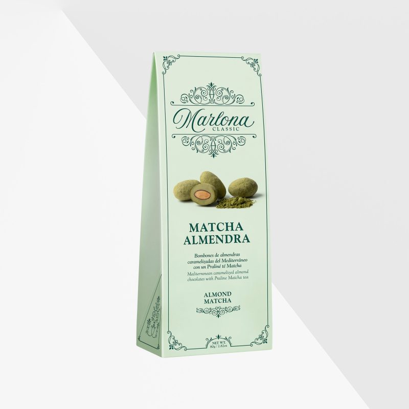 Marlona Mandelchokladpraliner med matcha-te 80 g