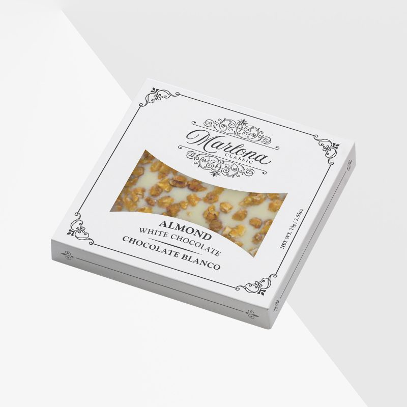 Marlona Vit choklad med karamelliserad mandel 75 g