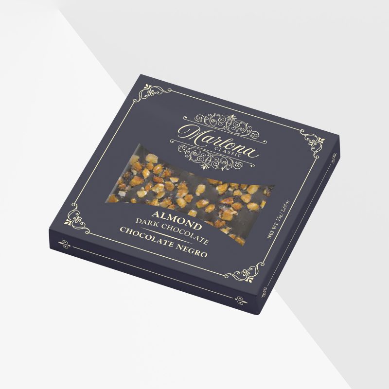 Marlona Mörk choklad med karamelliserad mandel 75 g