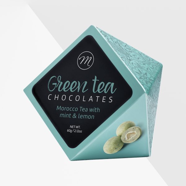 Marlona Vit choklad med grönt te, mynta, citron 60 g