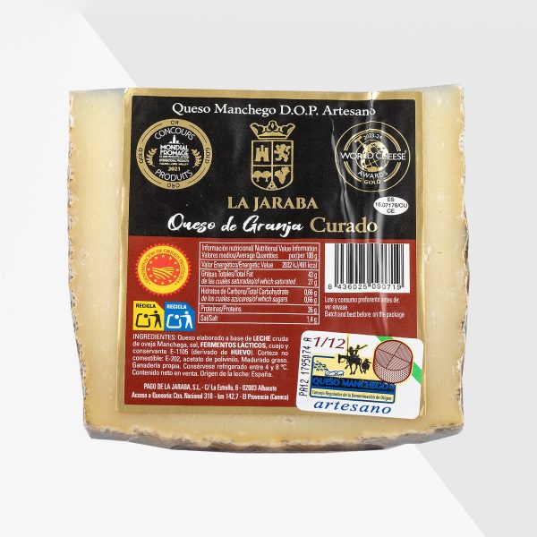 La Jaraba Manchego Curado lagrad fårost 250 g