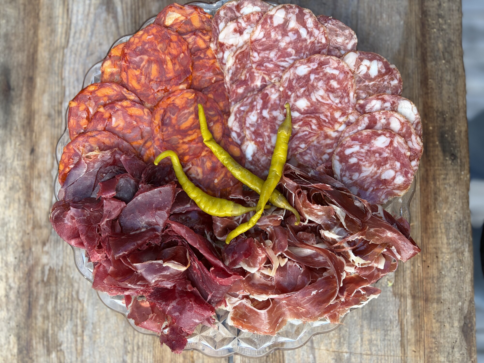 Charkplatta ibérico med chorizo, salchichón, cecina och jamón