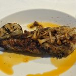 Grillad marulk med kantareller, brynt smör och grillad citron