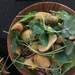 Primör- och potatissallad med spanska oliver
