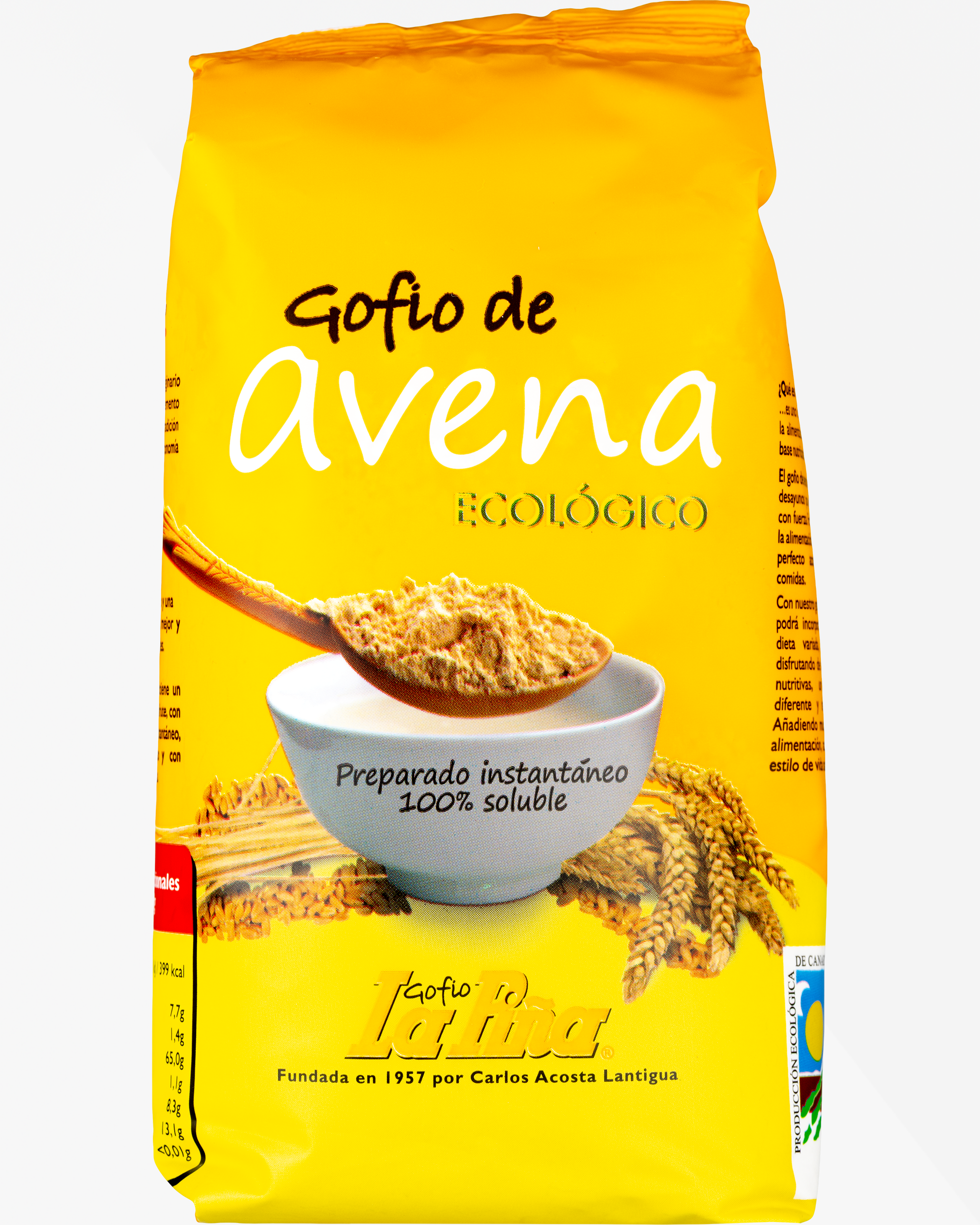 Gofio de Avena gofio på havre ekologisk 500 g - Bild 2